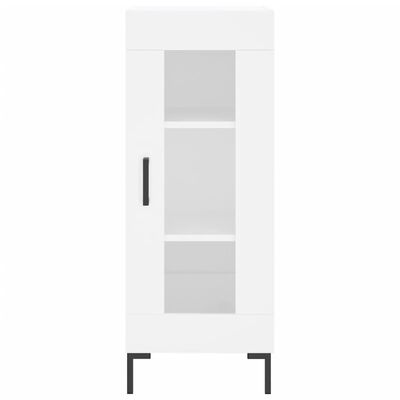 vidaXL Ντουλάπι Λευκός 34,5 x 34 x 180 εκ. από Επεξεργασμένο Ξύλο
