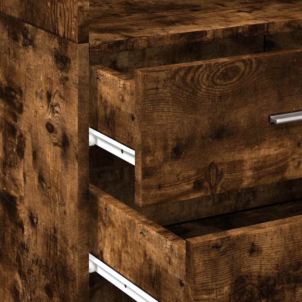 vidaXL Ντουλάπι Αποθήκευσης Στενό Δρυς 50x42,5x225 εκ. Επεξεργ. Ξύλο