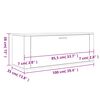 vidaXL Παπουτσοθήκη Γκρι Σκυροδέματος 100x35x38 εκ. Επεξεργασμένο Ξύλο