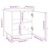 vidaXL Κομοδίνα 2 τεμ. 40 x 34 x 45 εκ. από Μασίφ Ξύλο Πεύκου