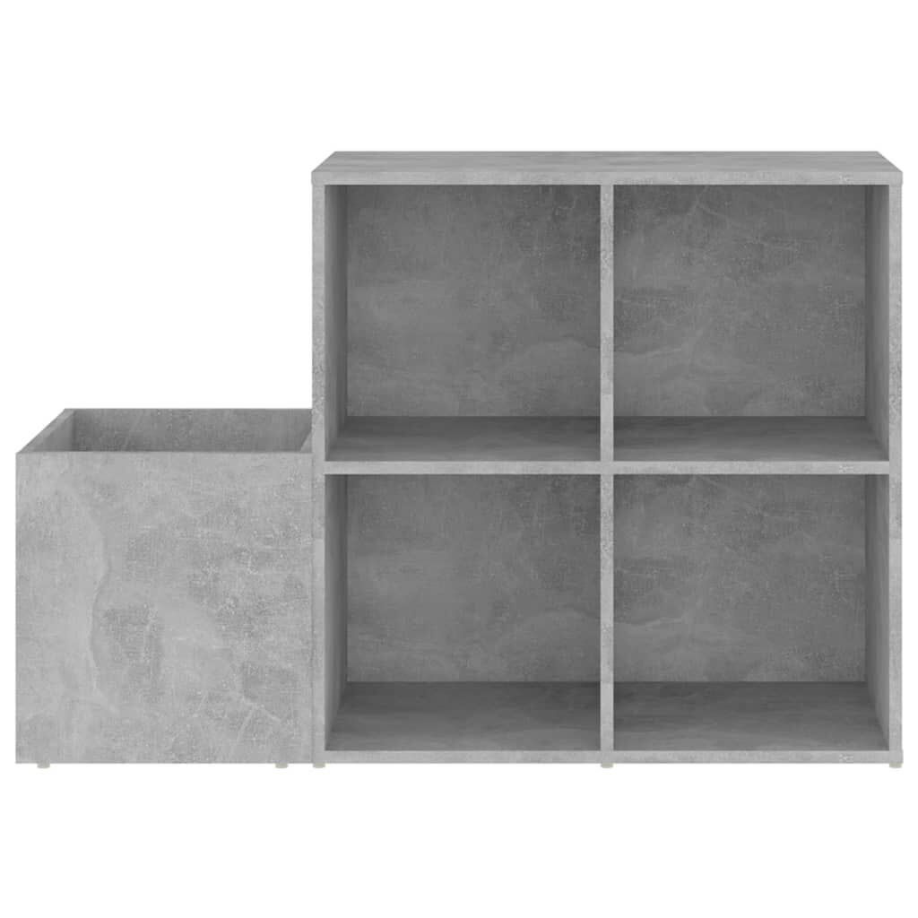 vidaXL Παπουτσοθήκη Χολ Γκρι Σκυροδ. 105 x 35,5 x 70 εκ. Επεξ. Ξύλο