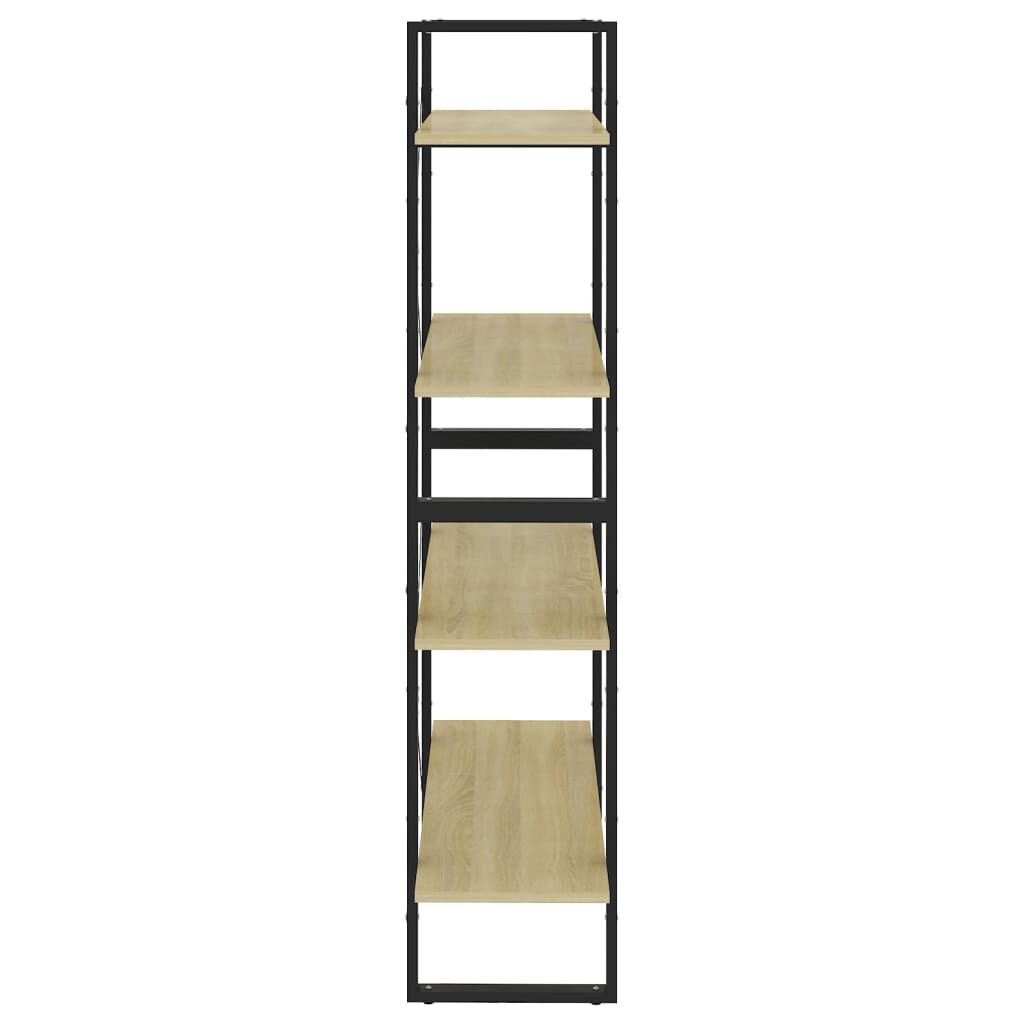 vidaXL Βιβλιοθήκη με 4 Ράφια Sonoma Δρυς 80x30x140 εκ. από Επεξ. Ξύλο