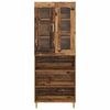 vidaXL Highboard &Pi;&alpha;&lambda;&iota;ό &Xi;ύ&lambda;&omicron; 69,5 x 34 x 180 &epsilon;&kappa;. &Sigma;ύ&nu;&theta;&epsilon;&tau;&omicron; &Xi;ύ&lambda;&omicron; &kappa;&alpha;&iota; &Gamma;&upsilon;&alpha;&lambda;ί