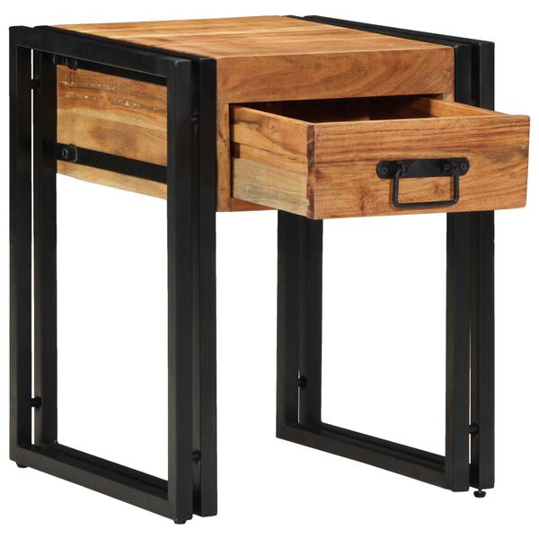 vidaXL Τραπέζι Ξύλινο 40x40x50 εκ. Μασίφ Ακακία