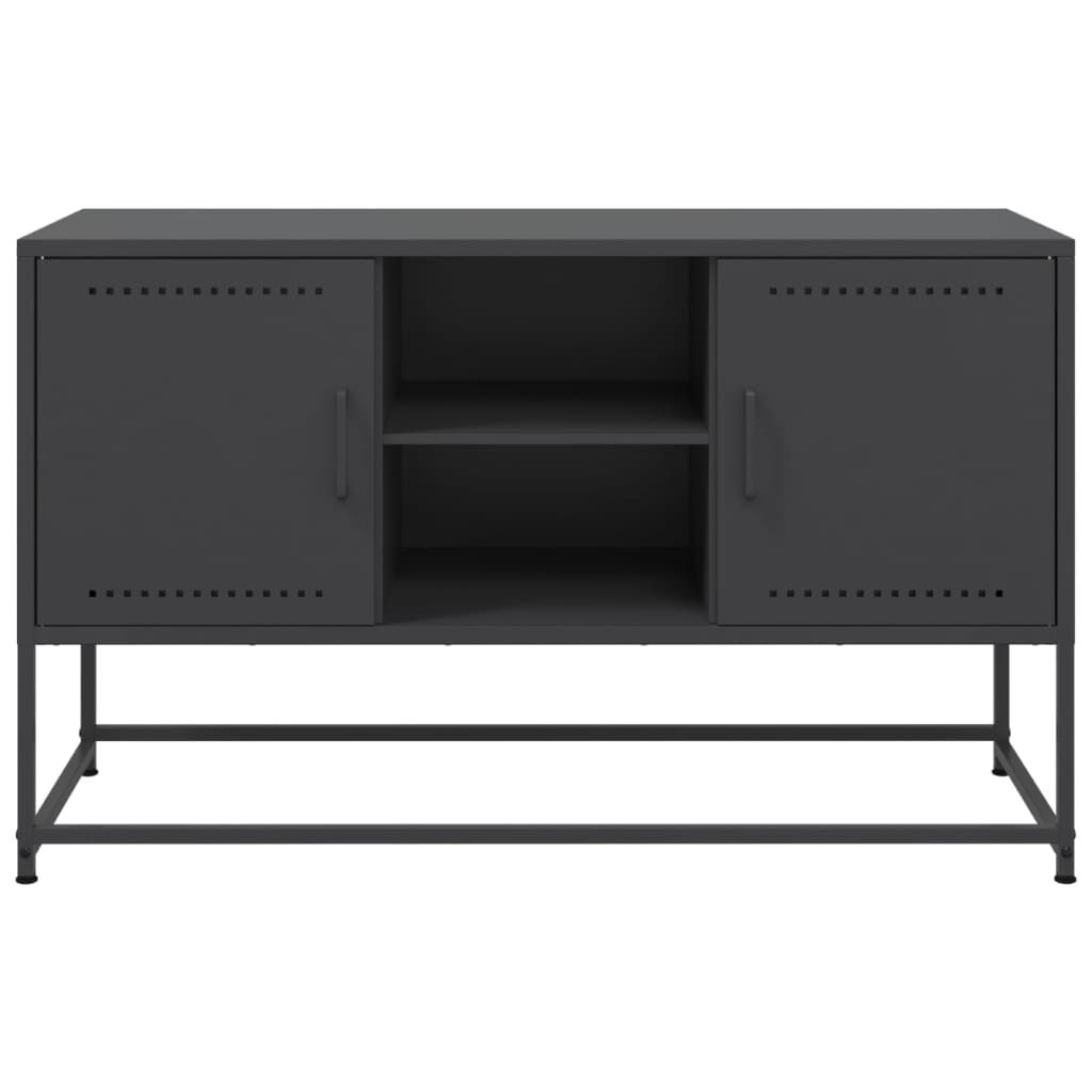 vidaXL Έπιπλο Τηλεόρασης Μαύρο 100,5x39x60,5 εκ. Ατσάλινο