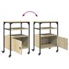 vidaXL Βάση Εκτυπωτή 3 Επιπέδων Sonoma Δρυς 50x40x76 εκ Επεξ. Ξύλο