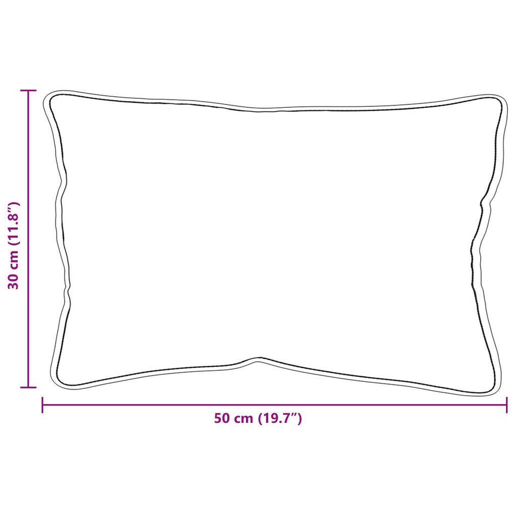 vidaXL Μαξιλάρια 2 pcs Λευκό 30 x 50 cm 85gsm 100% πολυεστέρας