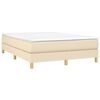 vidaXL &Kappa;&rho;&epsilon;&beta;ά&tau;&iota; Boxspring &mu;&epsilon; &Sigma;&tau;&rho;ώ&mu;&alpha; &Kappa;&rho;&epsilon;&mu; 140x190 &epsilon;&kappa;. &Upsilon;&phi;&alpha;&sigma;&mu;ά&tau;&iota;&nu;&omicron;