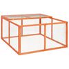 vidaXL Κλουβί Κουνελιών 124 x 120 x 60 εκ. από Μασίφ Ξύλο Ελάτης