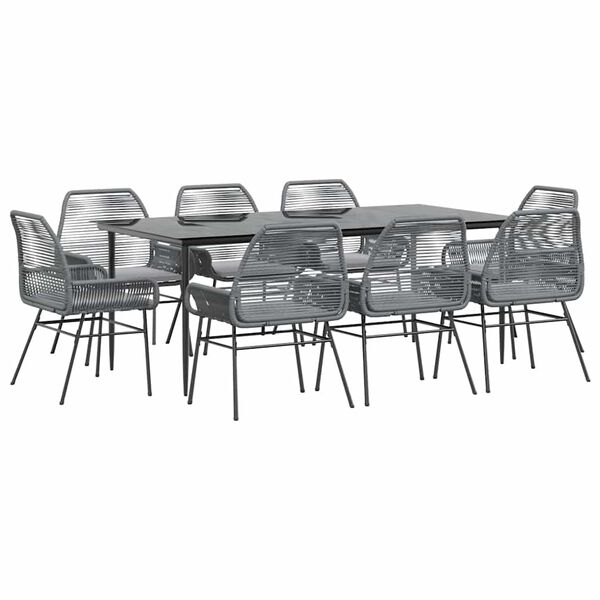 vidaXL &Sigma;&epsilon;&tau; &Tau;&rho;&alpha;&pi;&epsilon;&zeta;&alpha;&rho;ί&alpha;&sigmaf; &Kappa;ή&pi;&omicron;&upsilon; 9 &tau;&epsilon;&mu;. &Gamma;&kappa;&rho;&iota; &Sigma;&upsilon;&nu;&theta;.&Rho;&alpha;&tau;ά&nu;/&Gamma;&upsilon;&alpha;&lambda;ί &mu;&epsilon; &Mu;&alpha;&xi;&iota;&lambda;ά&rho;&iota;&alpha;