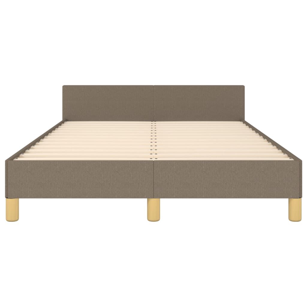 vidaXL Πλαίσιο Κρεβατιού χωρίς στρώμα Taupe 120x190 εκ. Υφασμάτινο