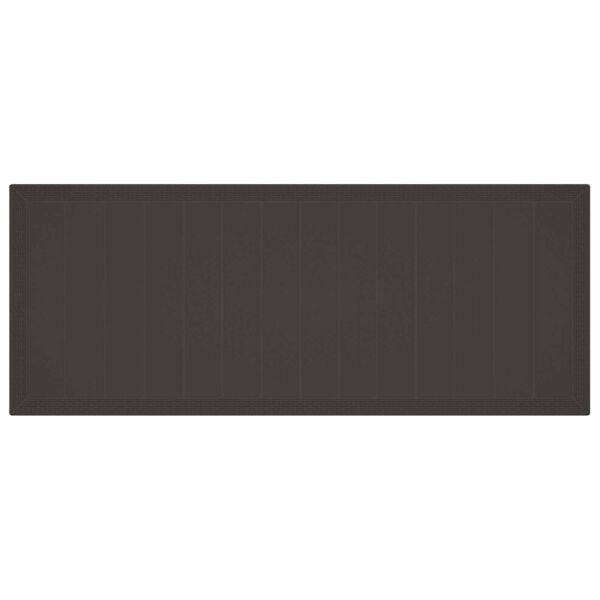 vidaXL Τραπέζι Κήπου Καφέ 250x100x73 cm Poly Rattan