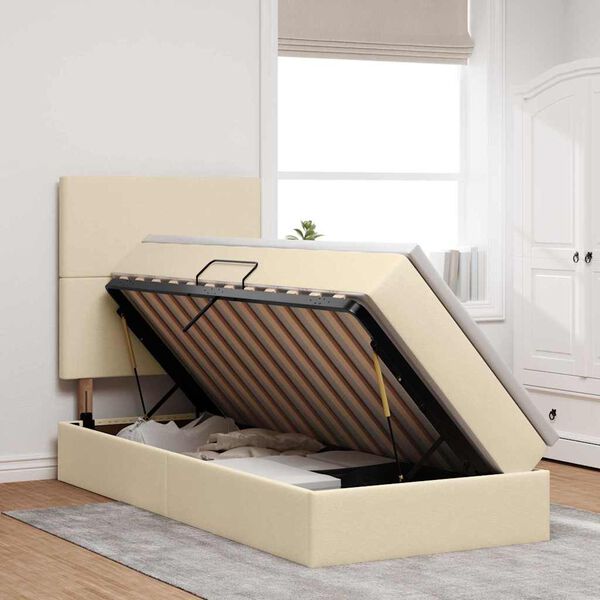 vidaXL &Kappa;&rho;&epsilon;&beta;ά&tau;&iota; &mu;&epsilon; &alpha;&pi;&omicron;&theta;&eta;&kappa;&epsilon;&upsilon;&tau;&iota;&kappa;ό &chi;ώ&rho;&omicron; &kappa;&alpha;&iota; LED &mu;&epsilon; &sigma;&tau;&rho;ώ&mu;&alpha; &Kappa;&rho;έ&mu; 90 x 190 cm