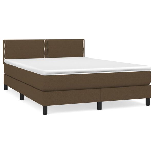 vidaXL &Kappa;&rho;&epsilon;&beta;ά&tau;&iota; Boxspring &mu;&epsilon; &Sigma;&tau;&rho;ώ&mu;&alpha; &Sigma;&kappa;&omicron;ύ&rho;&omicron; &Kappa;&alpha;&phi;έ 140x190 &epsilon;&kappa;. &Upsilon;&phi;&alpha;&sigma;&mu;ά&tau;&iota;&nu;&omicron;