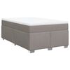 vidaXL &Kappa;&rho;&epsilon;&beta;ά&tau;&iota; Boxspring &mu;&epsilon; &Sigma;&tau;&rho;ώ&mu;&alpha; Taupe 120x190 &epsilon;&kappa;. &Upsilon;&phi;&alpha;&sigma;&mu;ά&tau;&iota;&nu;&omicron;