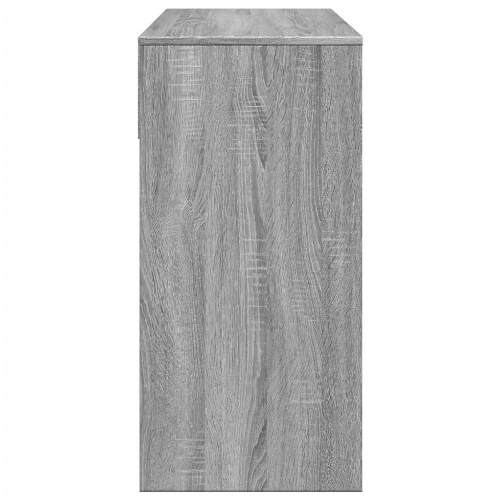 vidaXL Μπουντουάρ με Καθρέφτη Γκρι Sonoma 80 x 39 x 80 εκ.