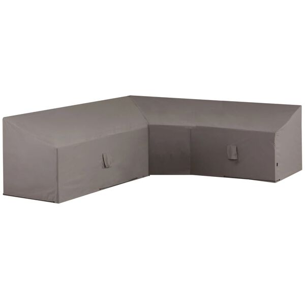 Madison Κάλυμμα Επίπλων Κήπου Γωνιακό Γκρι 270x270x65/90 εκ.