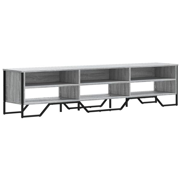 vidaXL Έπιπλο Τηλεόρασης Γκρι Sonoma 180x34x41 εκ. από Επεξεργ. Ξύλο