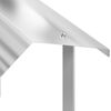 vidaXL Καπνοδόχος Ασημί 40 x 40 x 37.5 εκ Ανοξείδωτο ατσάλι