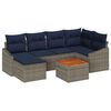 vidaXL &Sigma;&epsilon;&tau; &Kappa;&alpha;&nu;&alpha;&pi;έ &Kappa;ή&pi;&omicron;&upsilon; 7 &tau;&mu;&chi;. &Gamma;&kappa;&rho;&iota; &kappa;&alpha;&iota; Navy Blue &sigma;&upsilon;&nu;&theta;&epsilon;&tau;&iota;&kappa;ό &rho;&alpha;&tau;ά&nu;