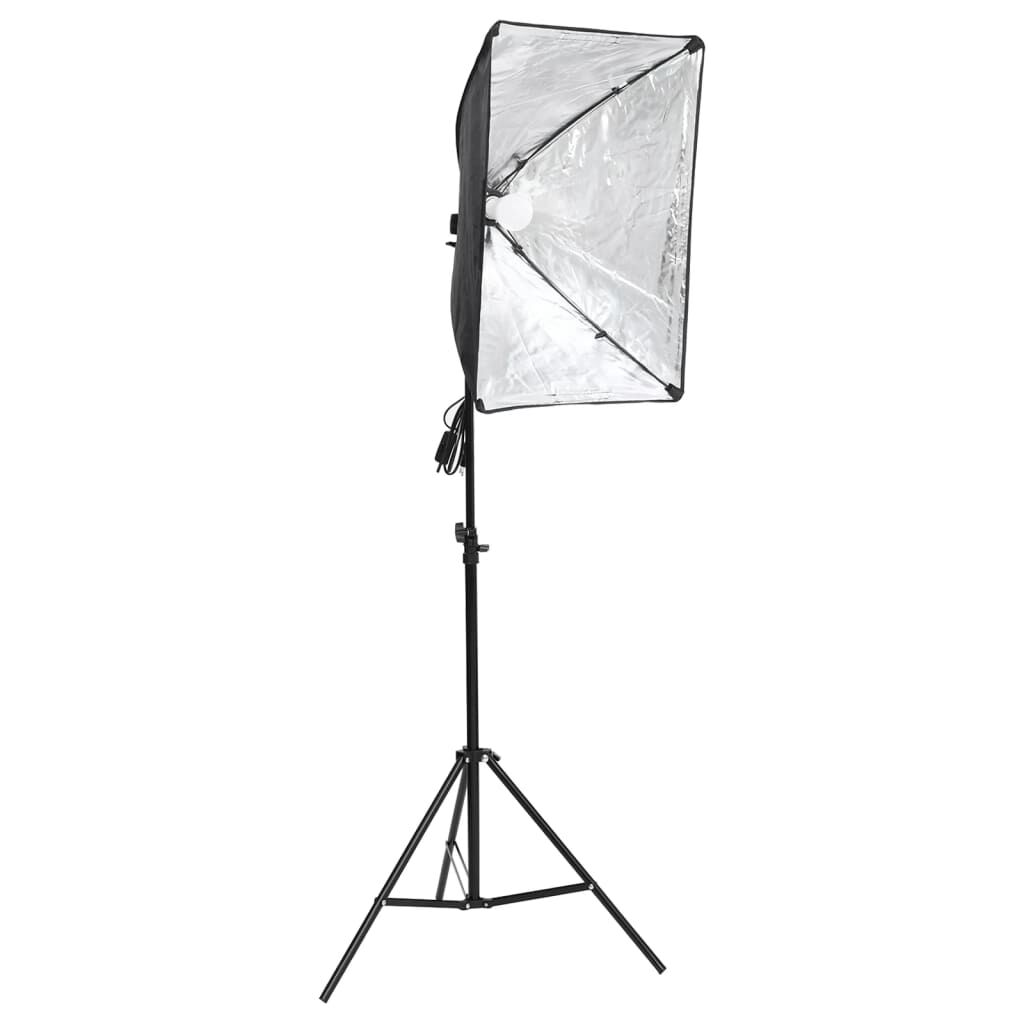vidaXL Κιτ Φωτισμού Φωτογραφικού Στούντιο με Softbox και Φόντο