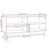 vidaXL Παπουτσοθήκη Καφέ Μελί 110 x 34 x 45 εκ από Μασίφ Ξύλο Πεύκου