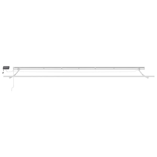 vidaXL Τέντα Πτυσσόμενη Χειροκίνητη με LED Καφέ 600x300 εκ.