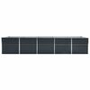 vidaXL Ζαρντινιέρα Υπερυψωμένη Ανθρακί 400x80x45 εκ. Γαλβαν. Χάλυβας