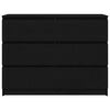 vidaXL Sideboard Μαύρη βελανιδιά 100x35x76 cm Κατασκευασμένο ξύλο