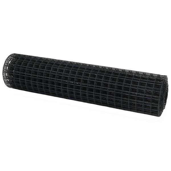 vidaXL Φράχτης Εuro Γκρι 1 x 25 m Σίδηρος με επικάλυψη PVC