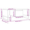 vidaXL Τραπεζάκι Σαλονιού Sonoma Δρυς 90x50x36,5 εκ. Επεξεργασμ. Ξύλο