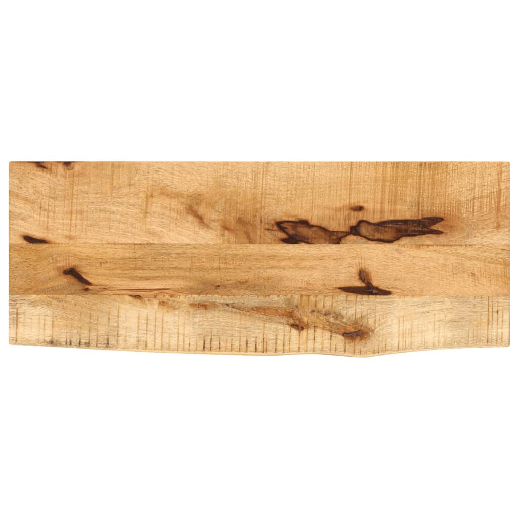 vidaXL Επιφάνεια Τραπεζιού 70x30x2,5 εκ. Live Edge Μασίφ Ξύλο Μάνγκο