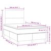 vidaXL &Kappa;&rho;&epsilon;&beta;ά&tau;&iota; Boxspring &mu;&epsilon; &Sigma;&tau;&rho;ώ&mu;&alpha; & LED &Sigma;&kappa;. &Mu;&pi;&lambda;&epsilon; 120x190&epsilon;&kappa;. &Beta;&epsilon;&lambda;&omicron;ύ&delta;&iota;&nu;&omicron;