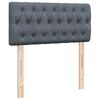 vidaXL Κρεβάτι Boxspring με Στρώμα Σκούρο Γκρι 80x200 εκ. Βελούδινο