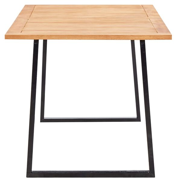 vidaXL Σετ Τραπεζαρίας Κήπου 7 τεμ. Γκρι Συνθετικό Ρατάν/Ξύλο Ακακίας