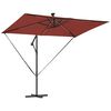 vidaXL Ομπρέλα Cantilever Banana Τερακότα 294 x 200 x 254 εκ.