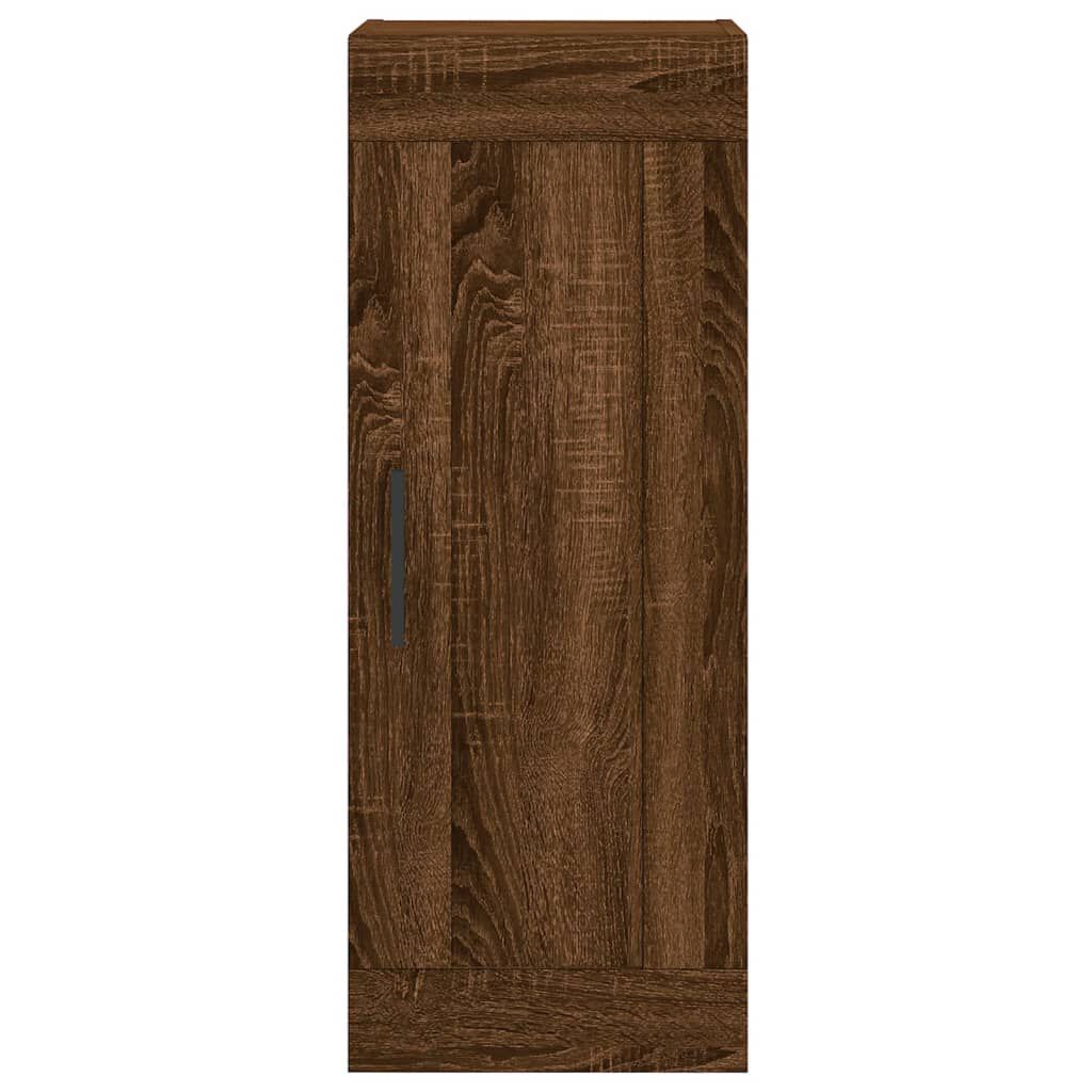 vidaXL Ντουλάπι Καφέ Δρυς 34,5 x 34 x 180 εκ. από Επεξεργασμένο Ξύλο
