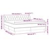 vidaXL &Kappa;&rho;&epsilon;&beta;ά&tau;&iota; Boxspring &mu;&epsilon; &Sigma;&tau;&rho;ώ&mu;&alpha; &Sigma;&kappa;&omicron;ύ&rho;&omicron; &Mu;&pi;&lambda;&epsilon; 160x200 &epsilon;&kappa;. &Beta;&epsilon;&lambda;&omicron;ύ&delta;&iota;&nu;&omicron;