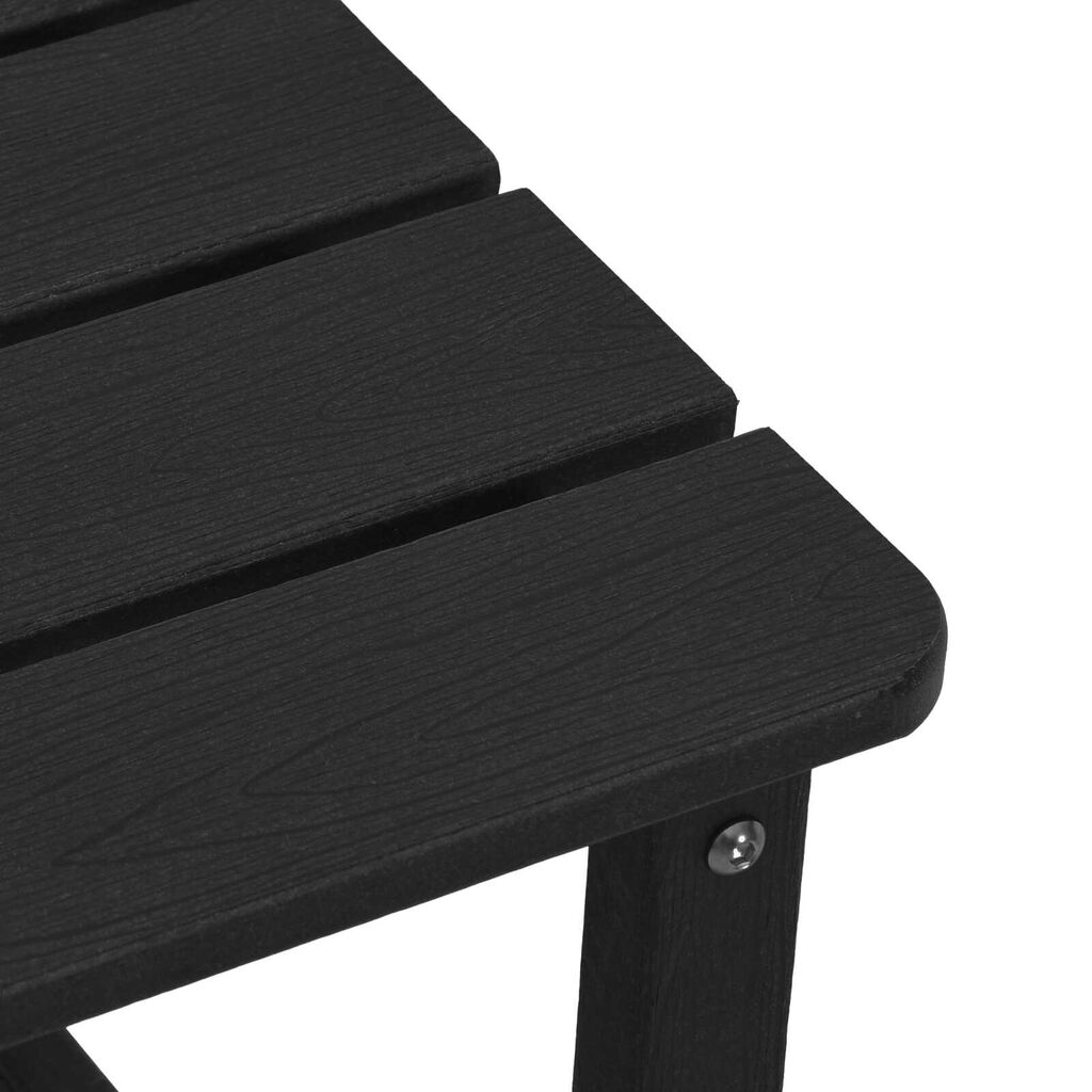vidaXL Σετ 3 Τεμαχίων Κήπου Μαύρο HDPE