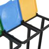 vidaXL Βάση Σακούλας Απορριμμάτων & Καπάκι 240-330 Λίτρα Πολύχρωμη