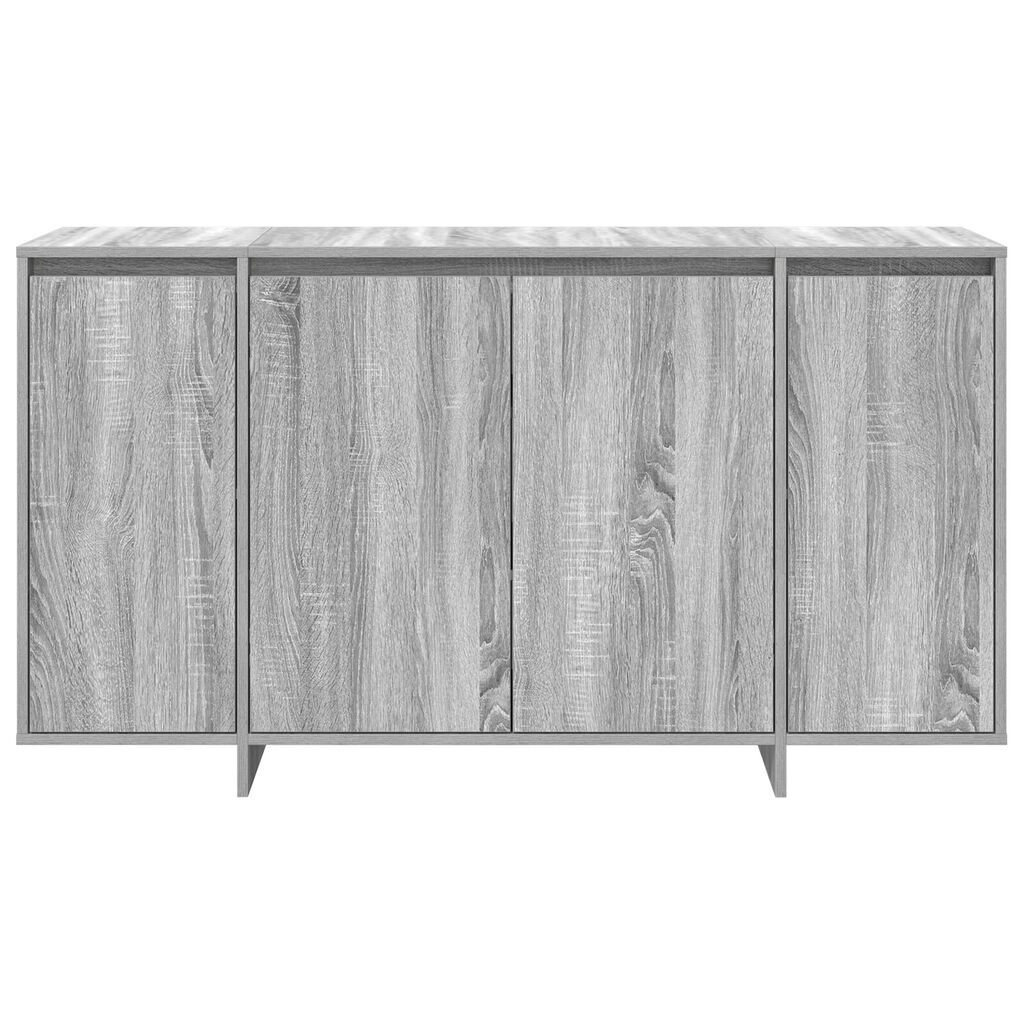 vidaXL Πλαϊνό γραφείο Γκρι sonoma 135 x 41 x 69 cm Επεξεργασμένο ξύλο