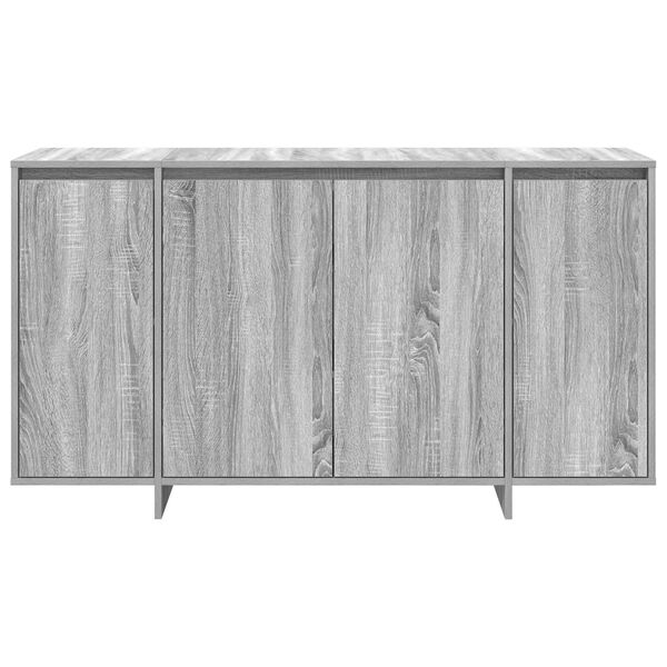 vidaXL Πλαϊνό γραφείο Γκρι sonoma 135 x 41 x 69 cm Επεξεργασμένο ξύλο