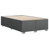 vidaXL Κρεβάτι Boxspring με Στρώμα Σκούρο Γκρι 120x200 εκ. Υφασμάτινο