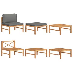 vidaXL &Sigma;&alpha;&lambda;ό&nu;&iota; &Kappa;ή&pi;&omicron;&upsilon; &Sigma;&epsilon;&tau; 3 &Tau;&epsilon;&mu;&alpha;&chi;ί&omega;&nu; &Xi;ύ&lambda;&omicron; Teak &mu;&epsilon; &Sigma;&kappa;&omicron;ύ&rho;&alpha; &Gamma;&kappa;&rho;&iota; &Mu;&alpha;&xi;&iota;&lambda;ά&rho;&iota;&alpha;