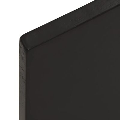 vidaXL Επιφ Τραπεζιού Σκ Καφέ100x50x2εκ. Επ Μασίφ Ξύλο Δρυός Live Edge