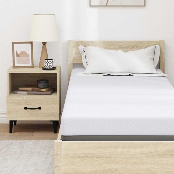 vidaXL Στρώματα Λευκό 70 x 200 cm 100% ύφασμα πολυεστέρα με τζακάρ