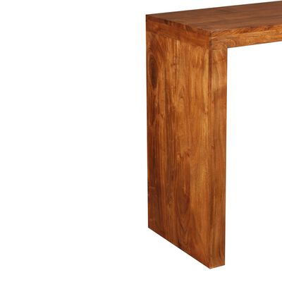 vidaXL Τραπέζι Κονσόλας 110x40x76 εκ. Μασίφ Ξύλο με Μελί Φινίρισμα