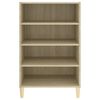 vidaXL Ραφιέρα Sonoma Δρυς 57 x 35 x 90 εκ. από Μοριοσανίδα
