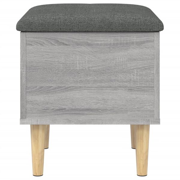 vidaXL Παγκάκι Αποθήκευσης Γκρι Sonoma 42 x 42 x 46 εκ. Επεξεργ. Ξύλο