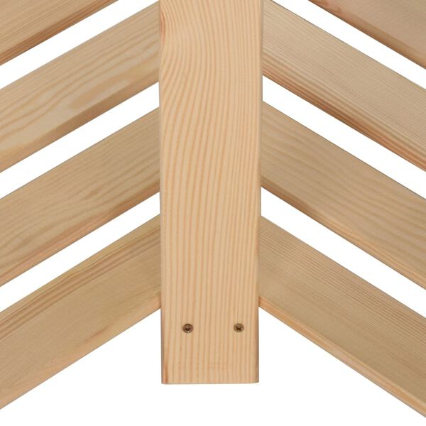 vidaXL Γωνιακή Ραφιέρα 5 Επιπέδων 82,5x82,5 x170 εκ. Μασίφ Ξύλο Πεύκου